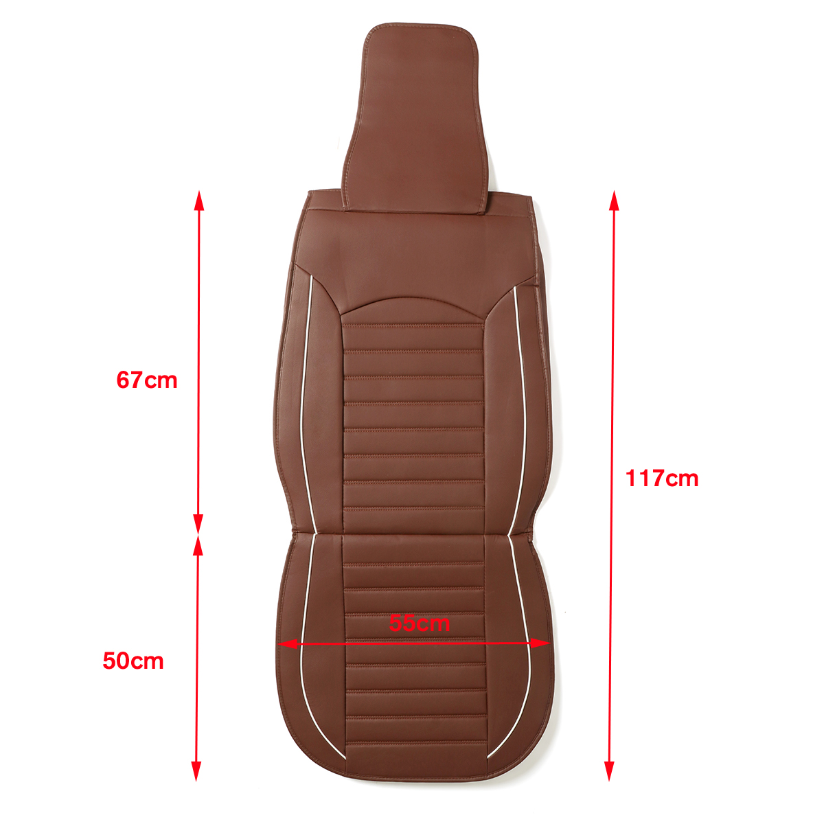 1X Universal PU Leather Car Seat Cover Waterproof Breathable Auto Seat Cushion