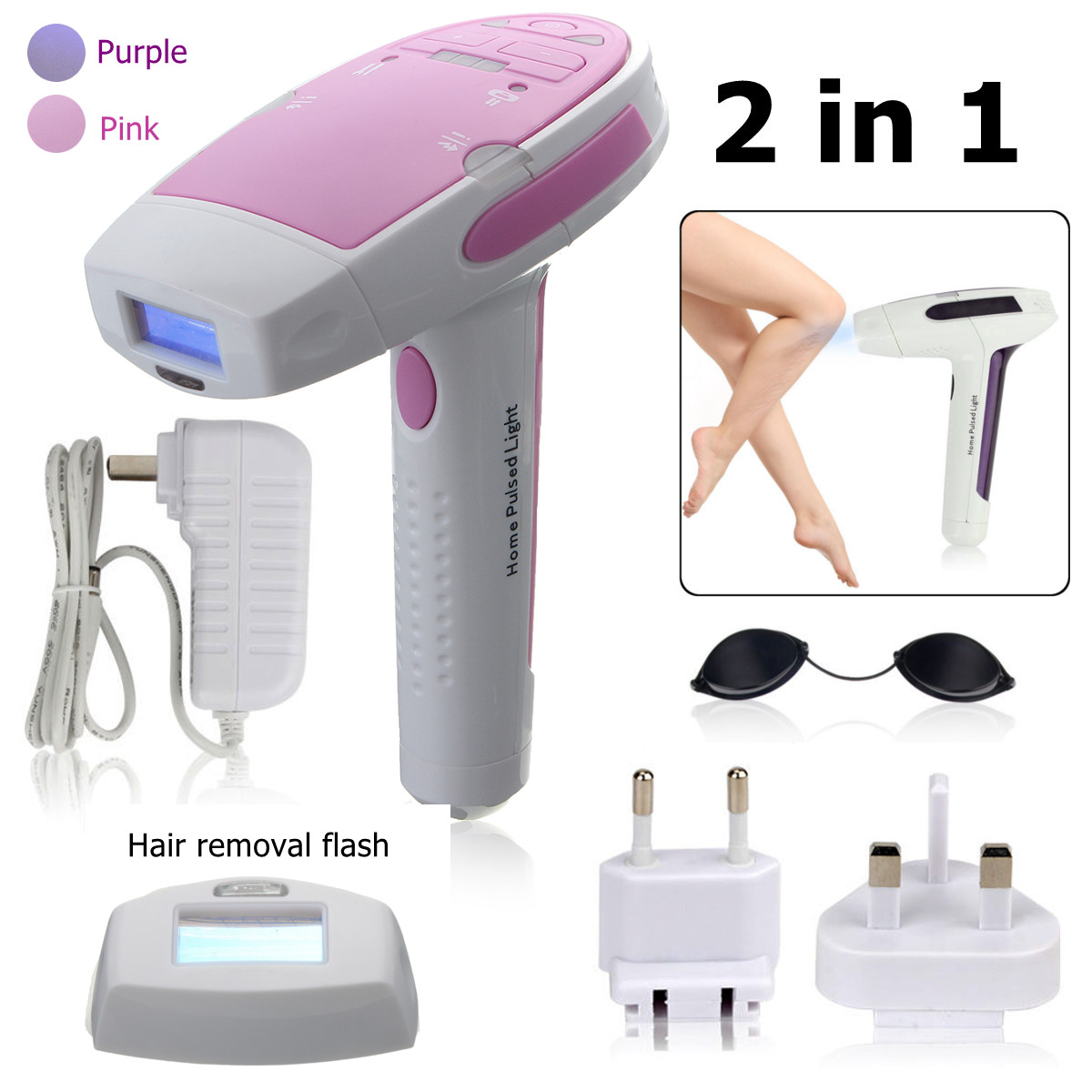 100000 Times Lamp IPL Professional Laser Hair Removal Home Use