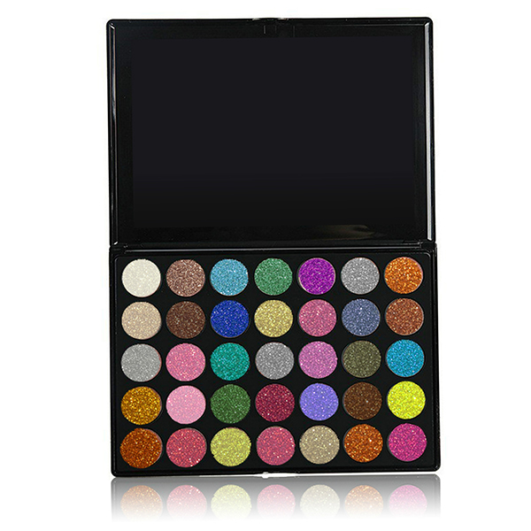 VERONNI 35 Colors Glitter Eye Shadow Palette Eyes Cosmetics Makeup Sequins Powder Party 