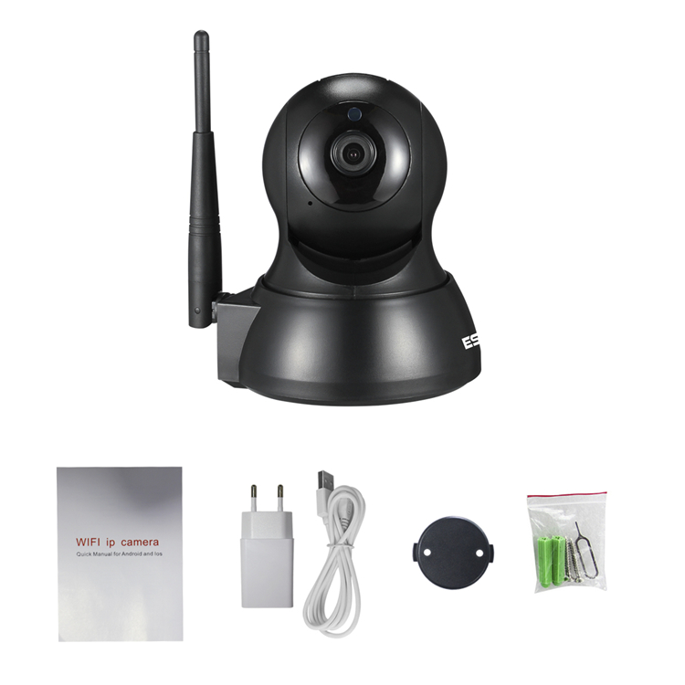 ESCAM QF007 720P 1MP WiFi IP Camera Night Vision Pan Tilt Support Motion Detection 64G TF Card 20