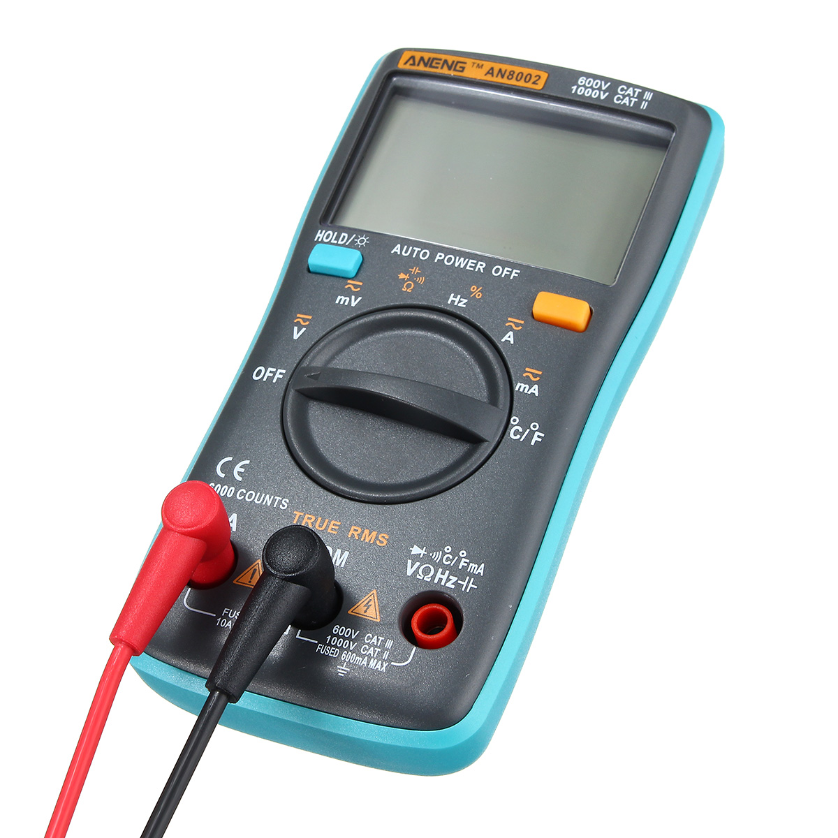 ANENG AN8002 Digital True RMS 6000 Counts Multimeter AC/DC Current Voltage Frequency Resistance Temperature Tester ℃/℉ 60