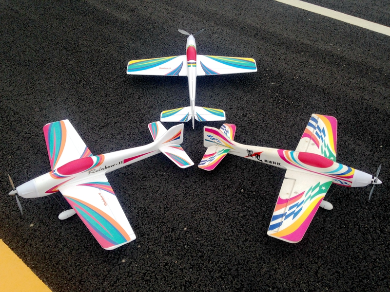 Thunder / Rainbow 890mm Wingspan EPO F3A 3D Aerobatic RC Airplane KIT With Motor Mount - Photo: 3
