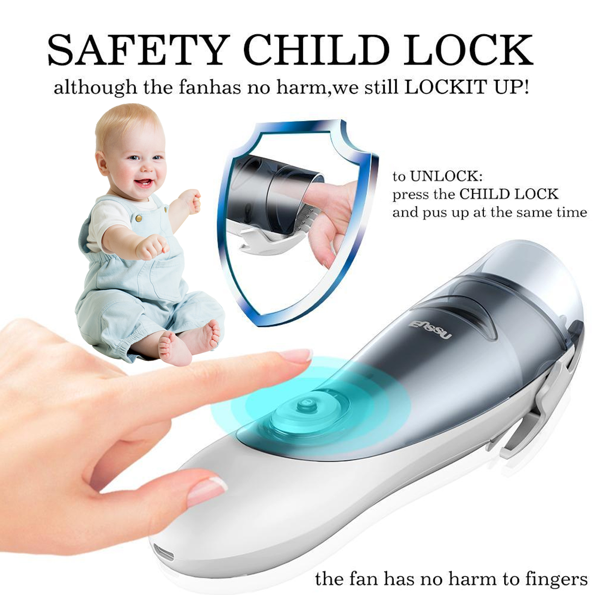 Baby Electric Hair Clipper Silent