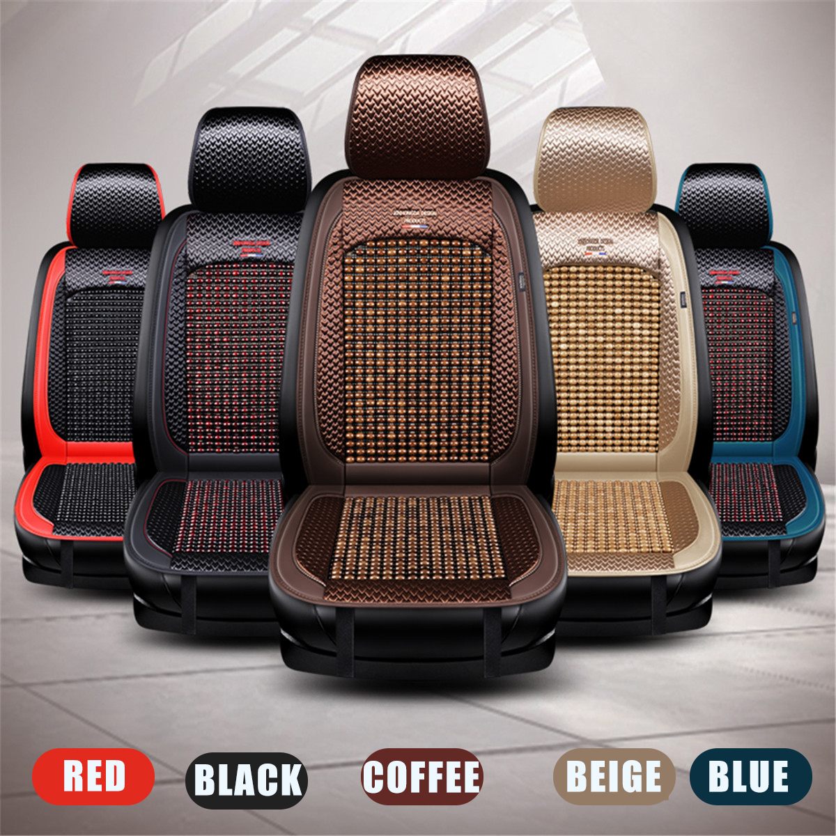 1Pcs Breathable Auto Car Seat Cover Vehicle Wooden Bamboo Cushion Pad Summer