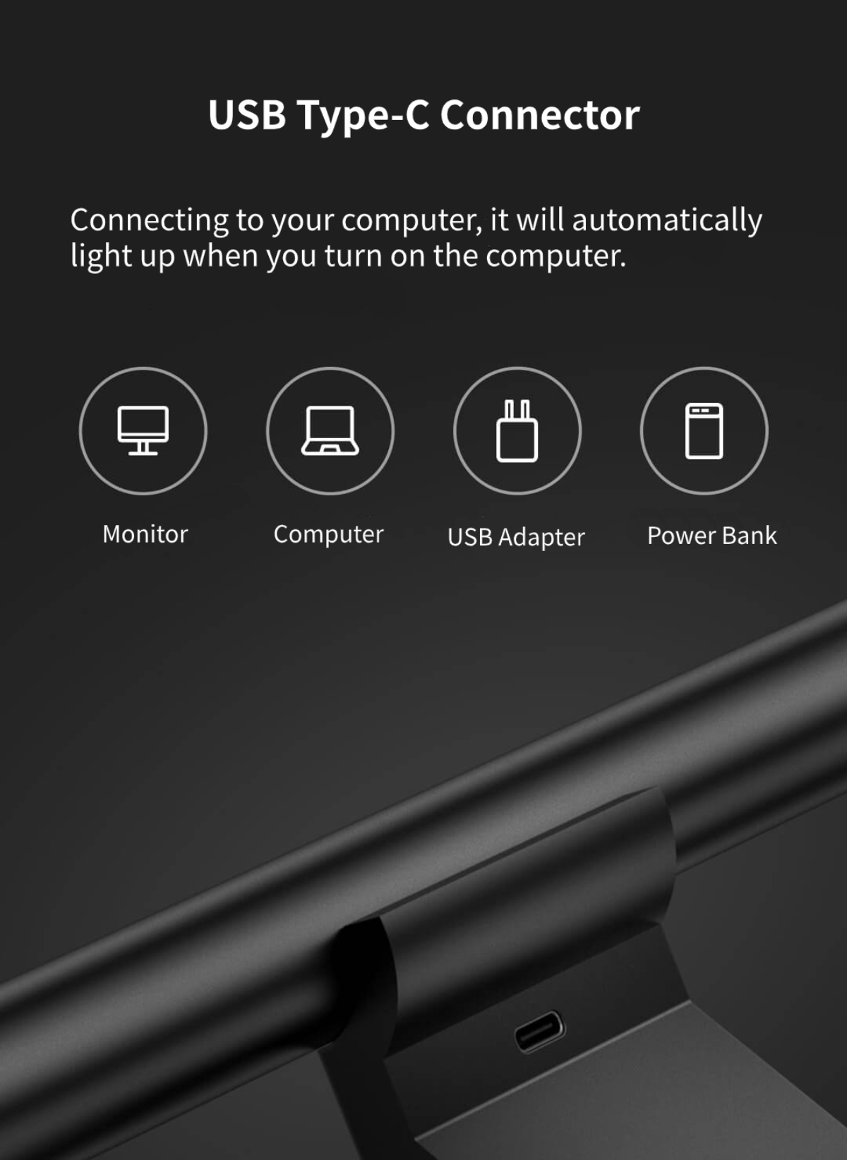 XIAOMI Mi Computer Monitor Light Bar 2.4GHz wireless Remote Control No Screen Reflection Eyes Protection Ra95 USB Lamp Display Hanging Light