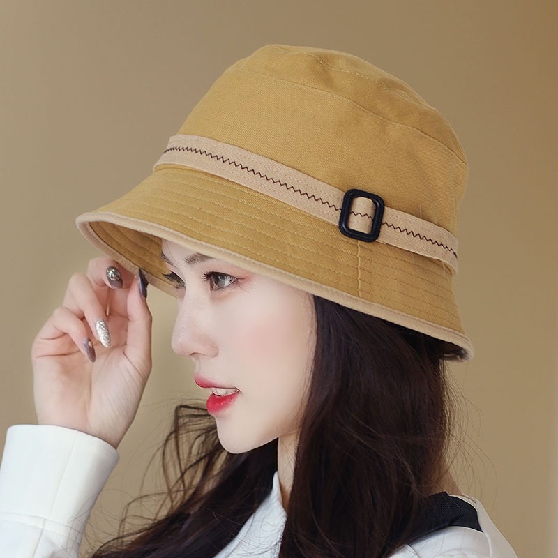 New Vintage Sun Protection Wide Brimmed Bucket Hat – Chile Shop