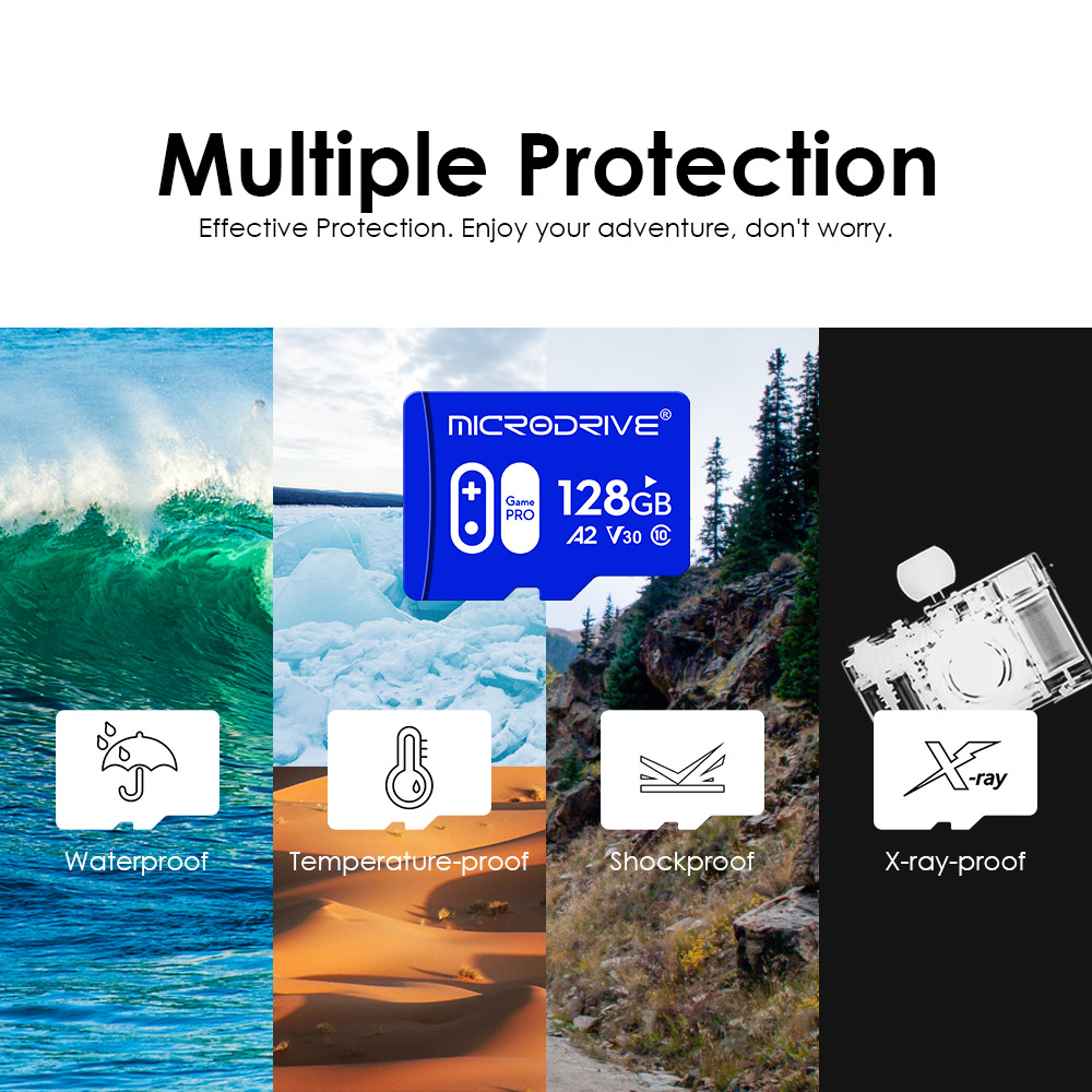 Microdrive Class 10 High Speed TF Memory Card 32G 64G 128G 256G Micro SD Card Flash Card Smart Card for Camera Drone TV Driving Recorder