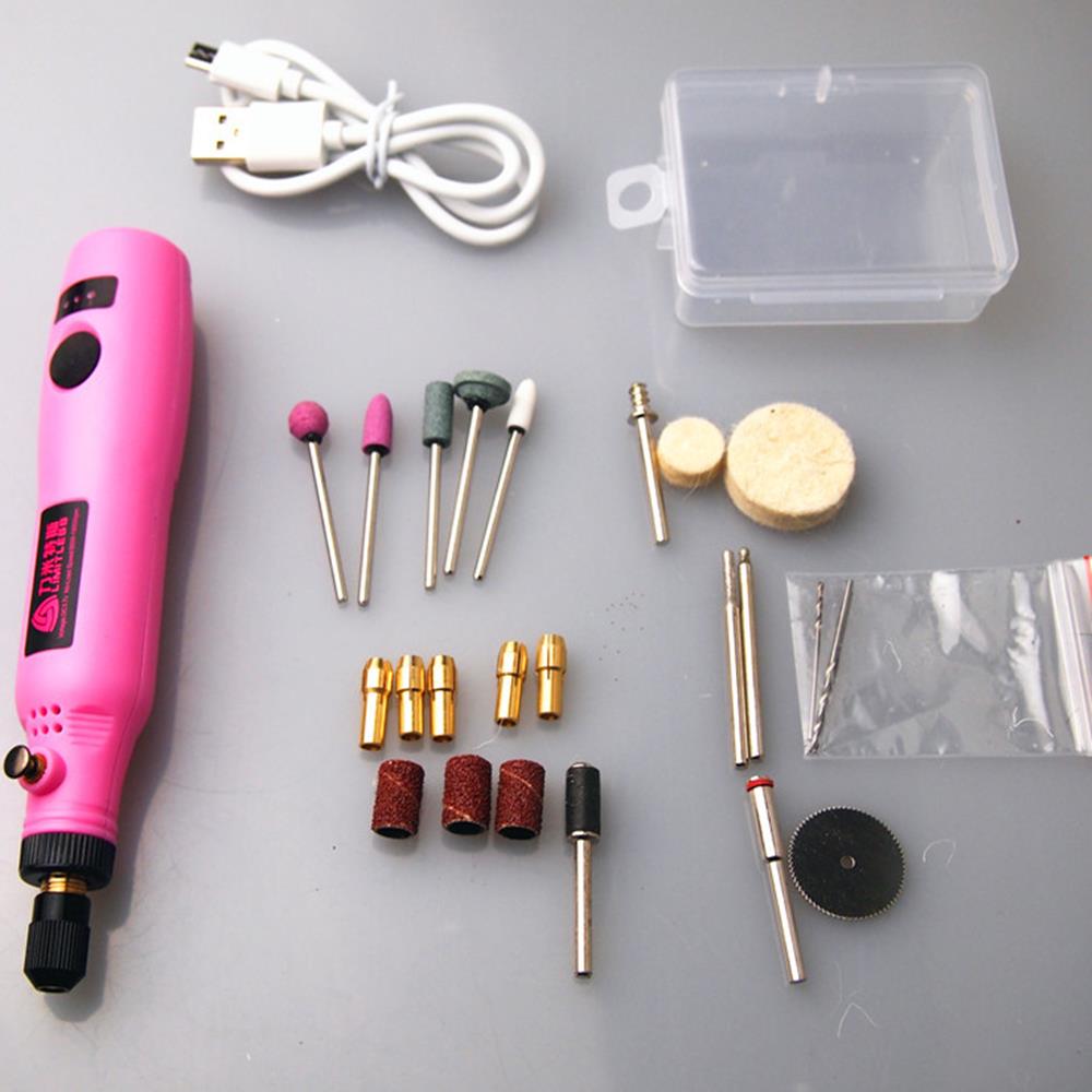 3.6V USB Charging Rotary Tool Kit Variable Speed Electric Grinder Drill - Photo: 3