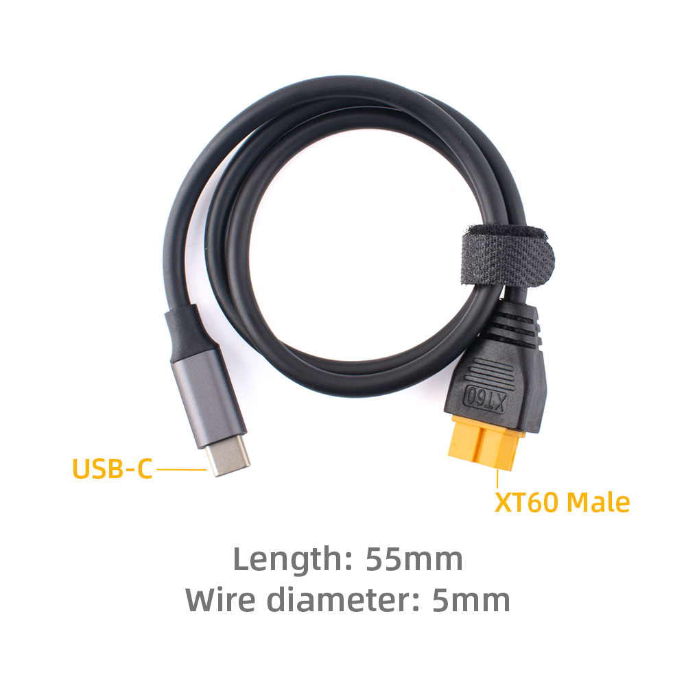 Toolkitrc SC100 Type-C to XT60 Charging Cable for Toolkitrc M7 M6 M6D M8S Charger