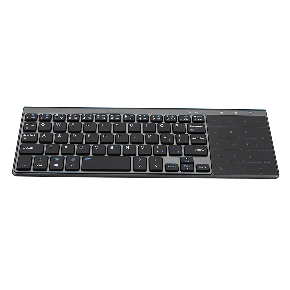 JP136 Ultra Thin 2.4GHz Wireless Keyboard with Touch Pad for Laptops Desktop Computers 11