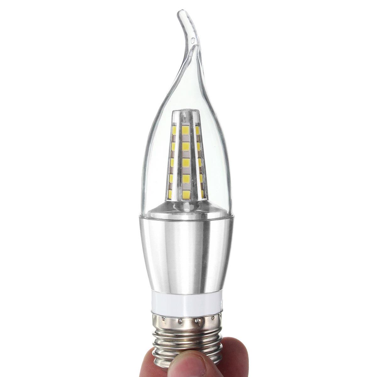 E27 E14 E12 B22 B15 6W 35 SMD 2835 LED Warm White White Candle Light Lamp Bulb AC85-265V
