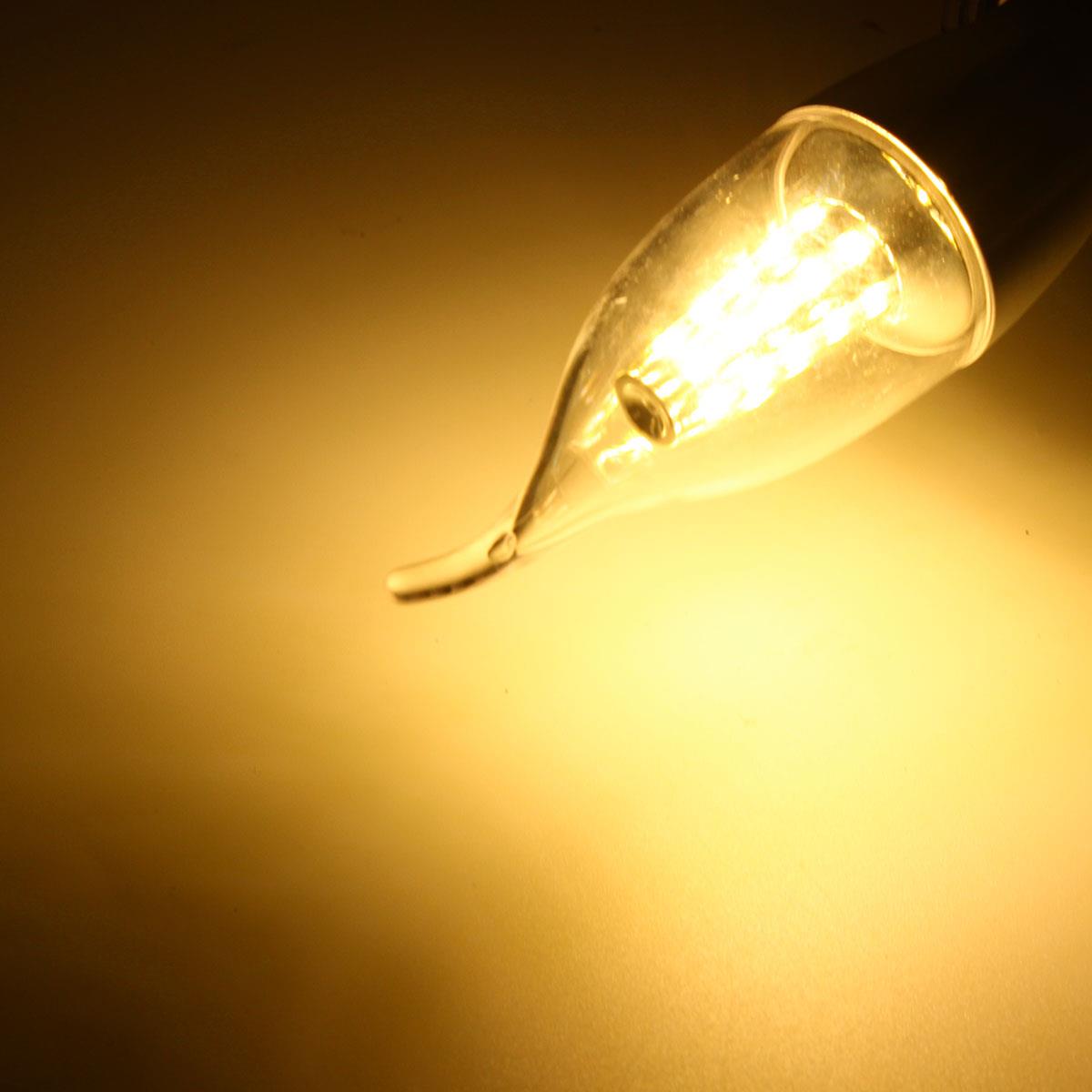 E27 E14 E12 B22 B15 6W 35 SMD 2835 LED Warm White White Candle Light Lamp Bulb AC85-265V