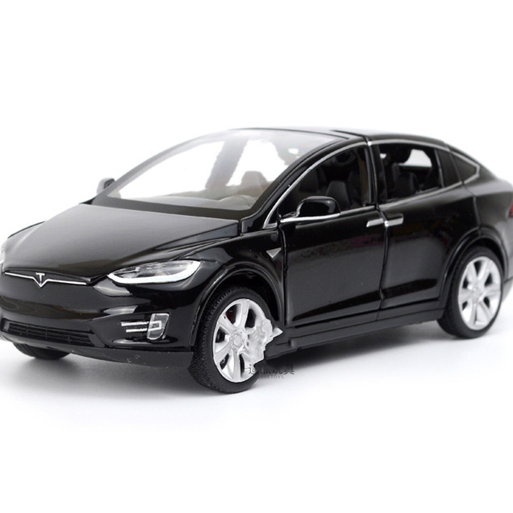 Baosilun1:32 Simulation Tesla MODEL X90 Alloy Car Model Children Sound And Light Toys - Photo: 6