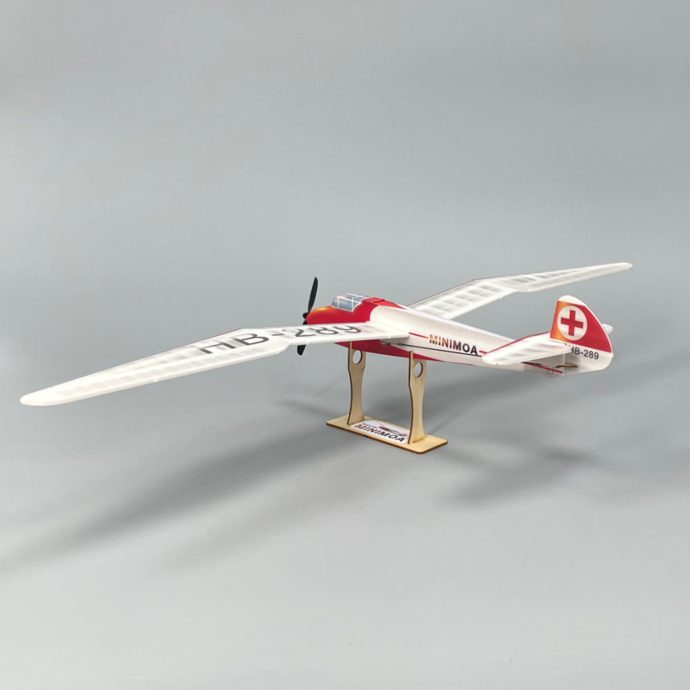 Minimumrc Minimoa Glider Gull-wing 700mm Wingspan KT Foam Micro RC Aircraft Airplane KIT With Motor