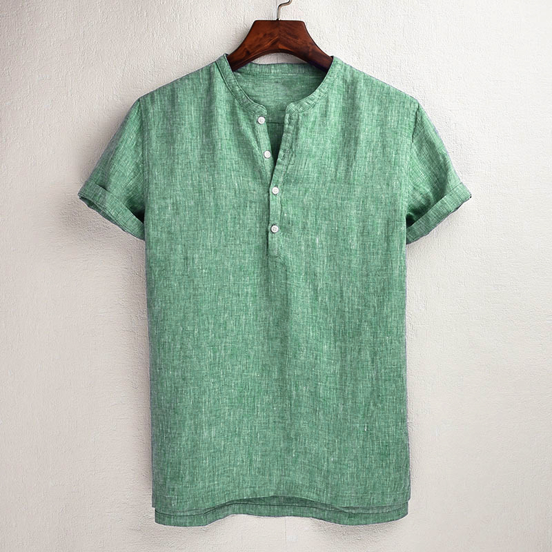 

Mens Vintage Cotton Linen Casual T-Shirts