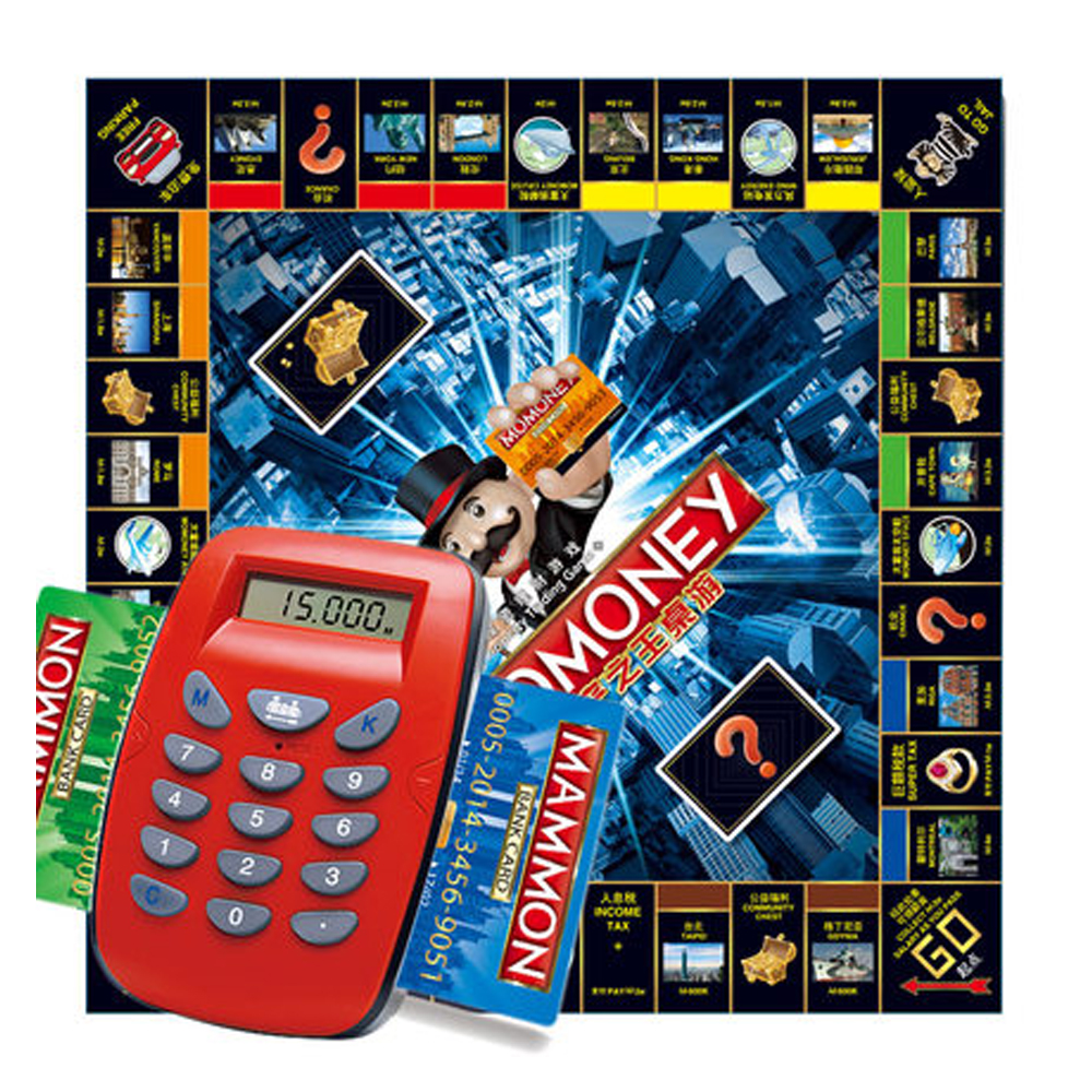 Large Luxury Childrens Estate Credit Card Machine Tycoon Classic Board Game Toy