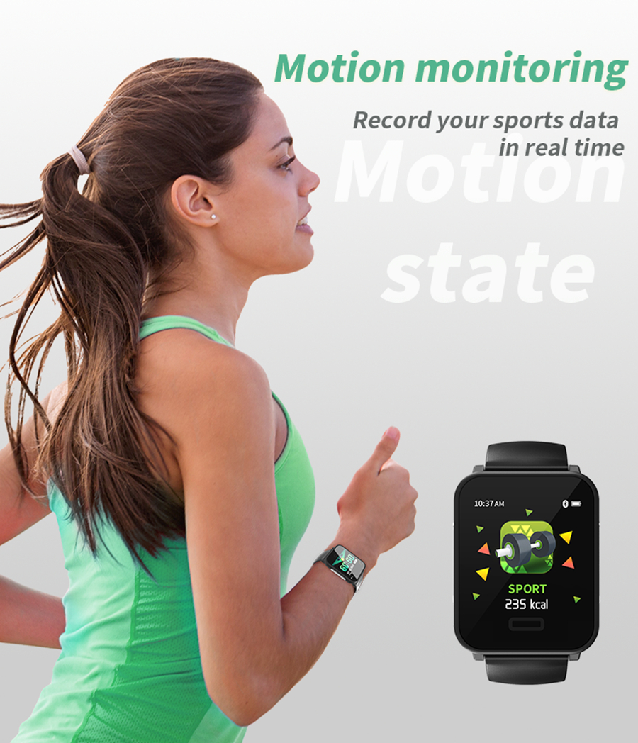 Bakeey E33 ECG EKG HR Blood Pressure Multi-sport Mode Message Call View Long Standby Smart Watch 19