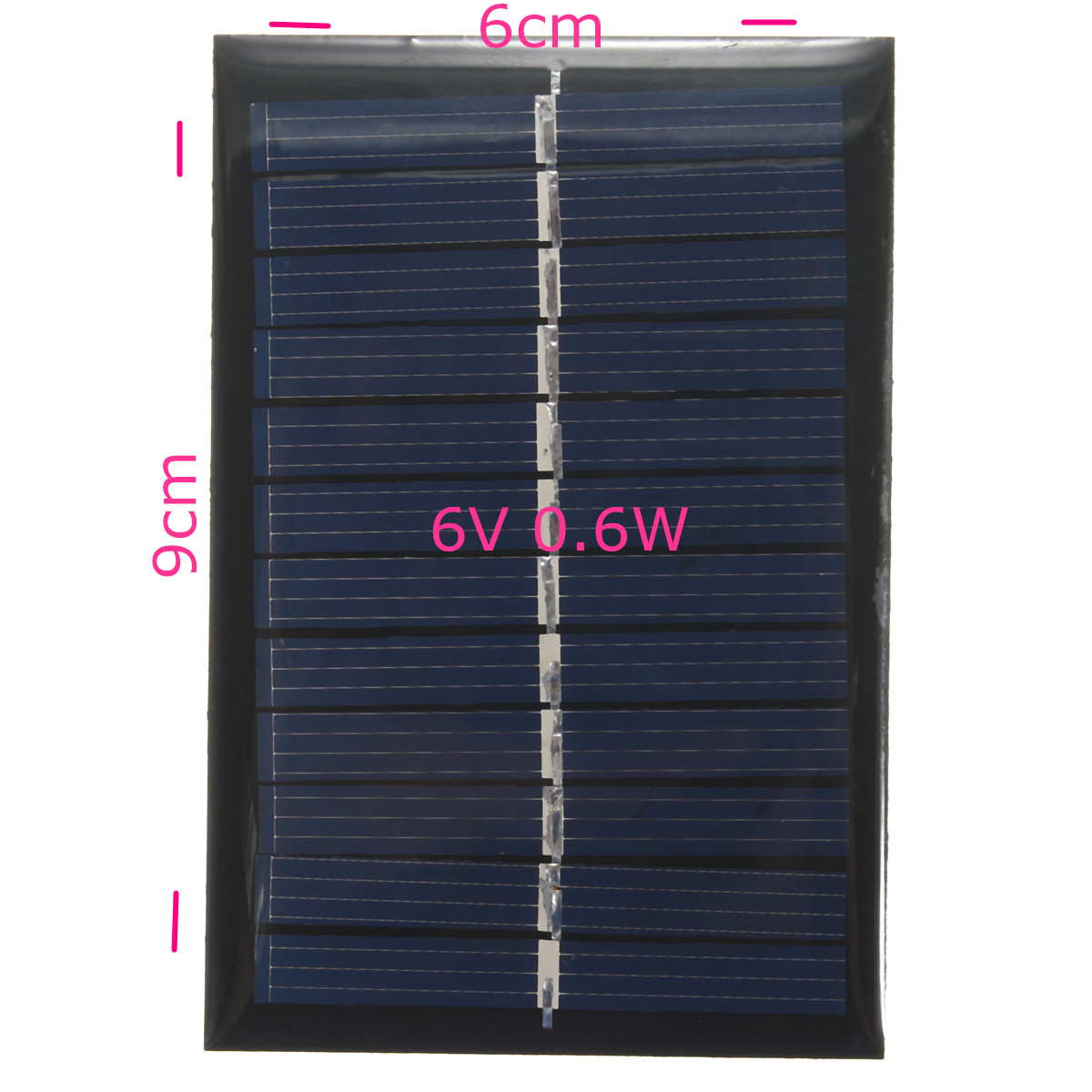 2PCS 6V 100mA 0.6W Polycrystalline Mini Epoxy Solar Panel Photovoltaic Panel 19