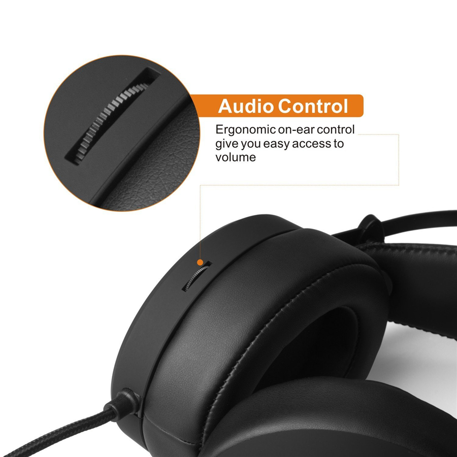 N7 50mm Driver Unit Noise Cancelling Gaming Wired Headphone With Mic