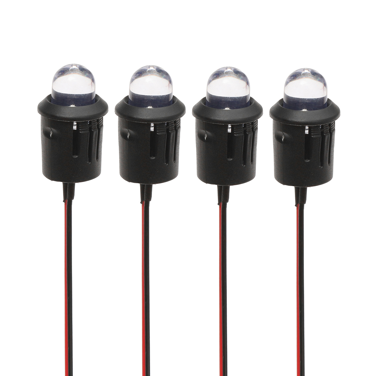 10Pcs 12V 10mm Ultra Bright Pre-wired Constant LEDs Water Clear LED 22