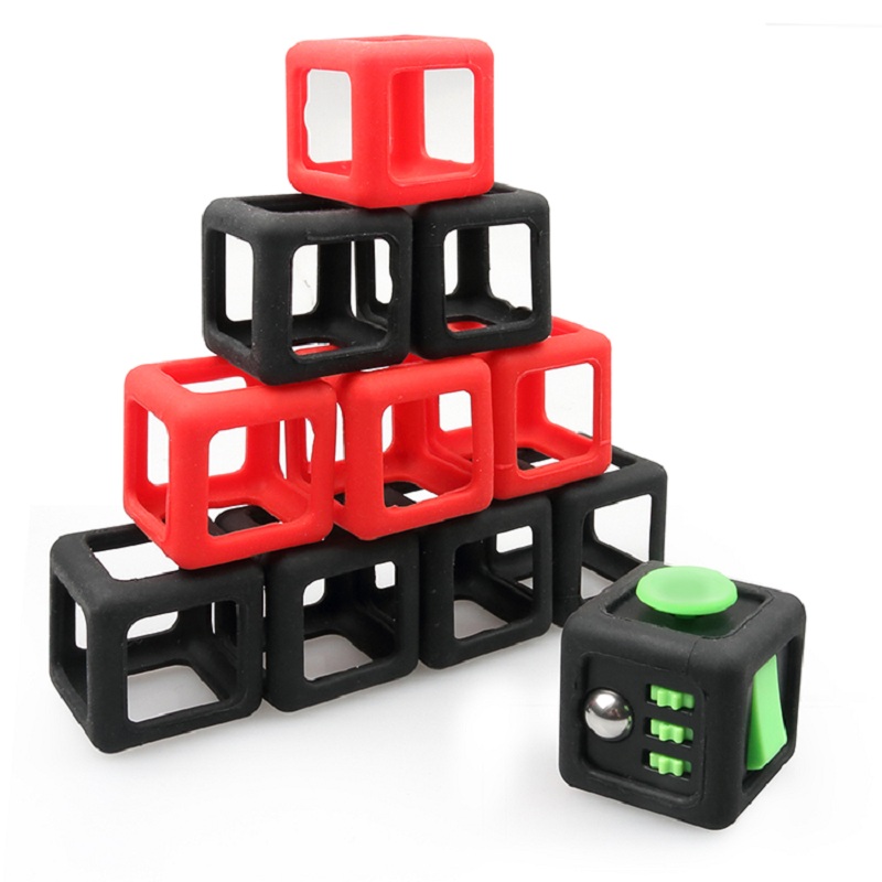 

Fidget Dice Vinyl Desk Cube Toy Protective Cove Anti Irritability Magic Funny Children Gifts