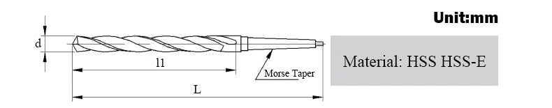 14-18mm HSS Cone Taper Shank Twist Drill Bit CNC Lathe Machine Tool