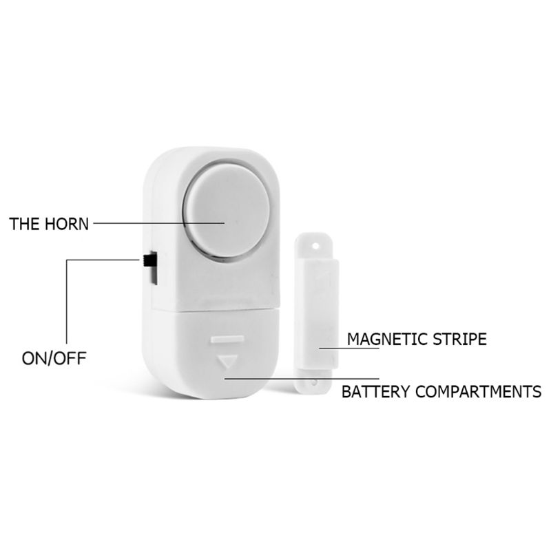 Wireless Home Window Door Entry Burglar Security Alarm System Magnetic Sensor for Home Security