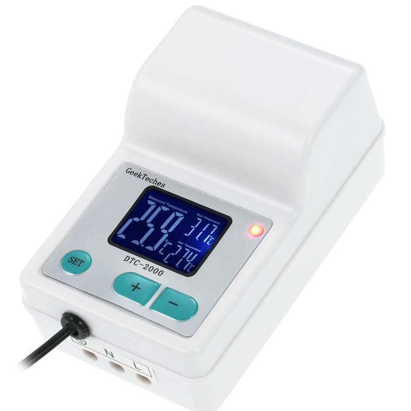 GeekTeches DTC-2000 AC110-240V 10A Digital Termômetro Thermoregulator Water Temperature Controler 
