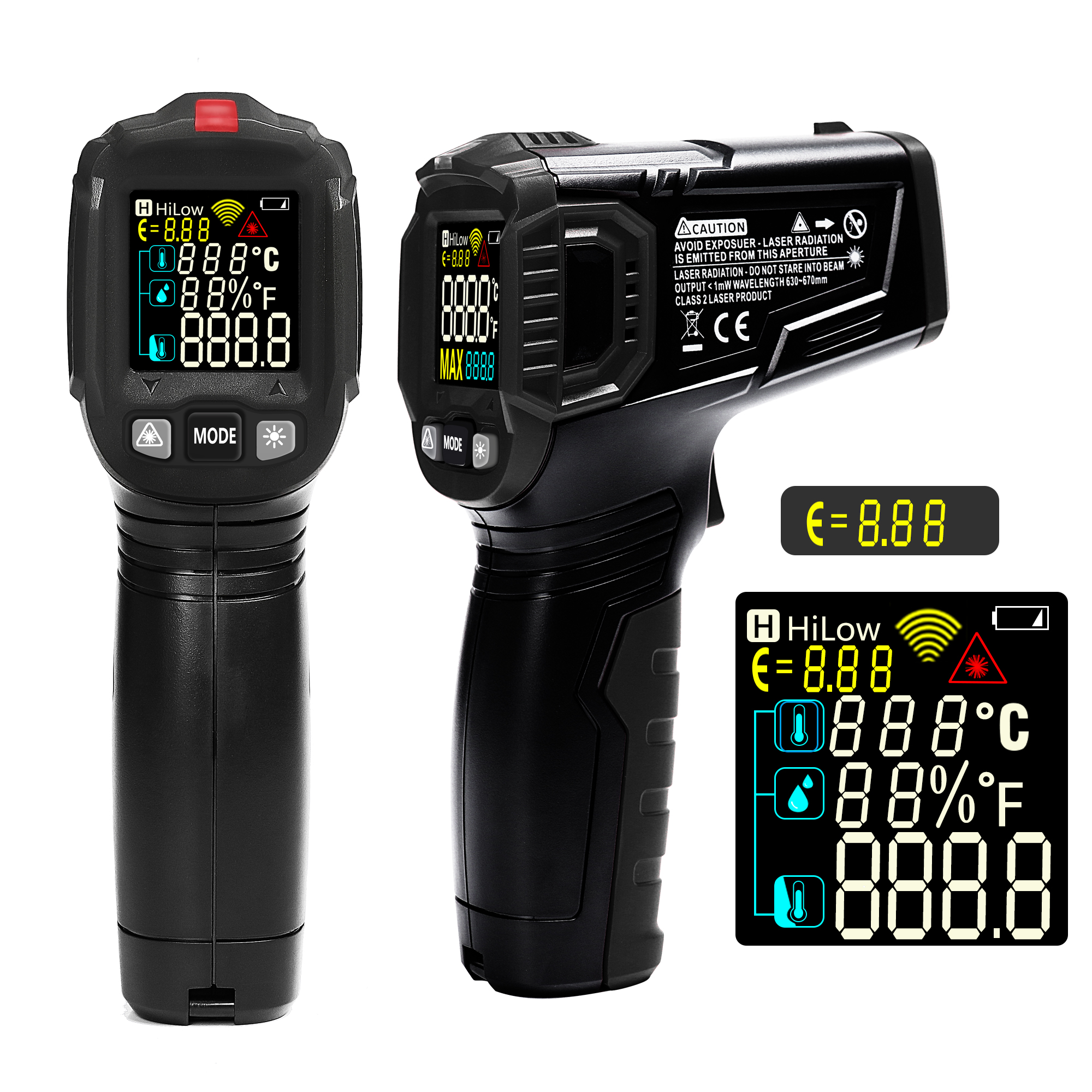 Hygrometer Mini Wireless Thermometer Bluetooth Humidity Meter - HoldPeak  Online