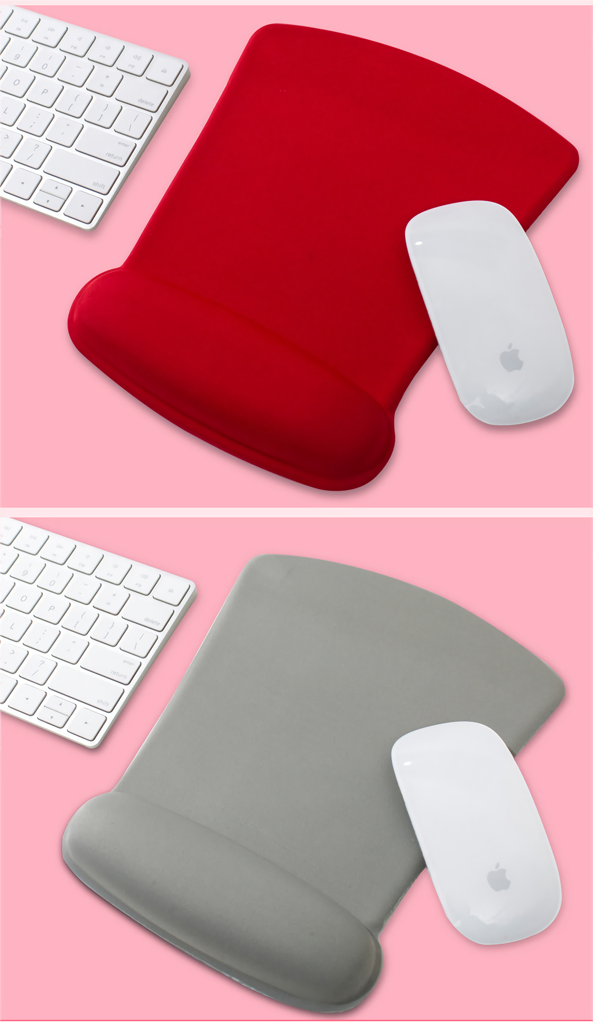 MONTIAN MF-02 Slow Rebound Mouse Pad Fan-shaped Memory Foam Soft Hand Rest Wrist Pad Anti-skid Wrist Support for Home Office