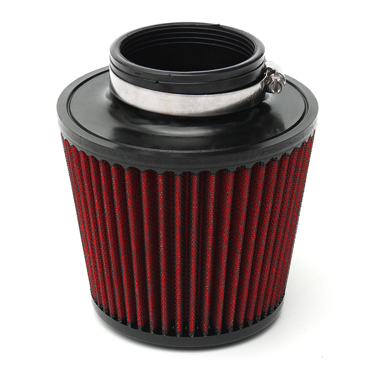 

3inch 76mm High Flow Car Air Filter Inlet Short Ram Cold Intake Round Cone Cleaner