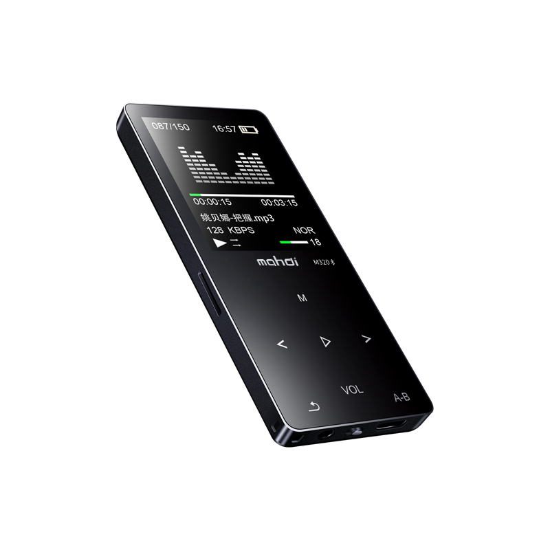 Mahdi m320 bluetooth alto-falante embutido 1.8 polegada mp3 player de música suporte de gravação e-book tf fm