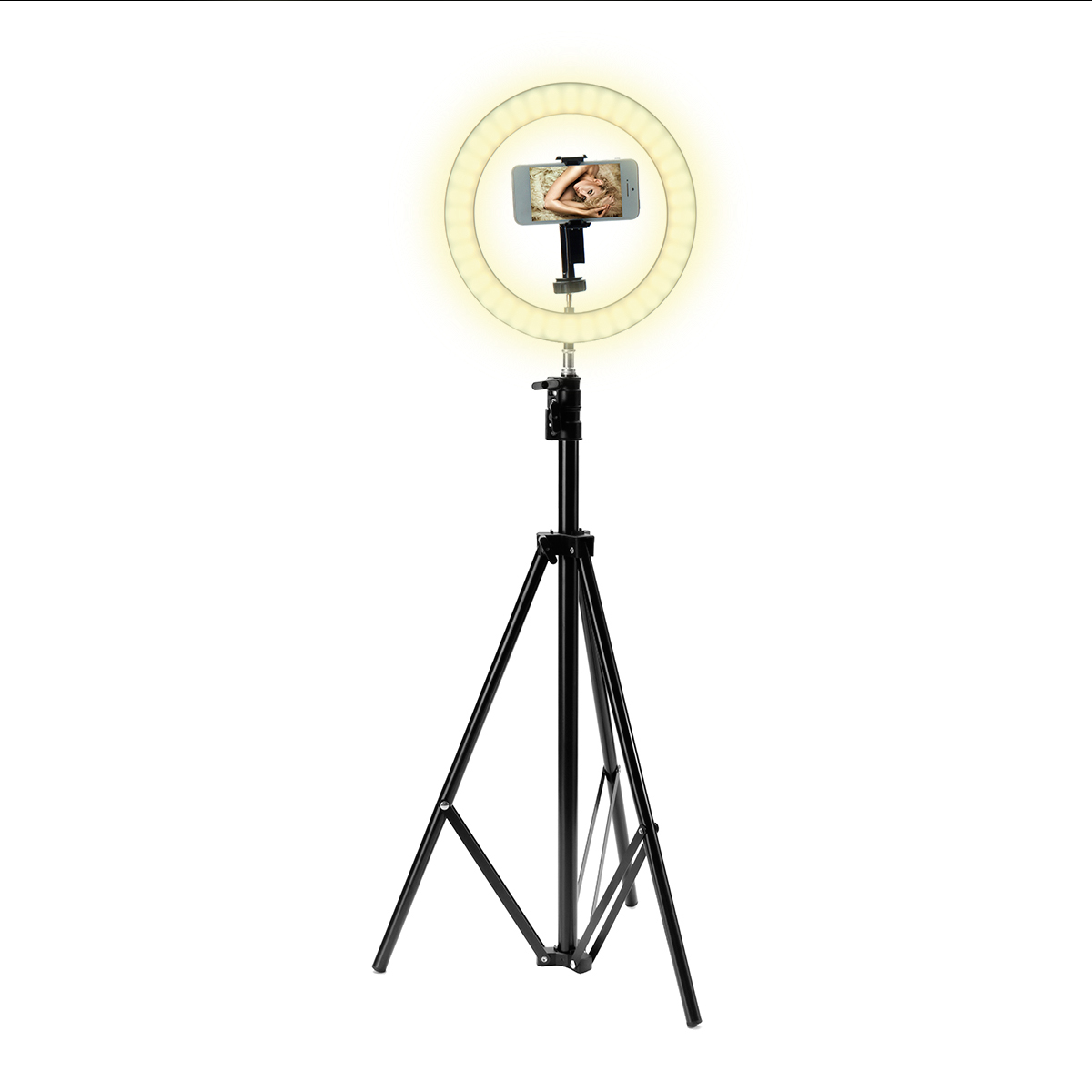 Portable LED Ring Light Tripod Stand Live Selfie Holder USB Plug 10 Inch Fill Light for YouTube Tiktok VK Vlog Makeup