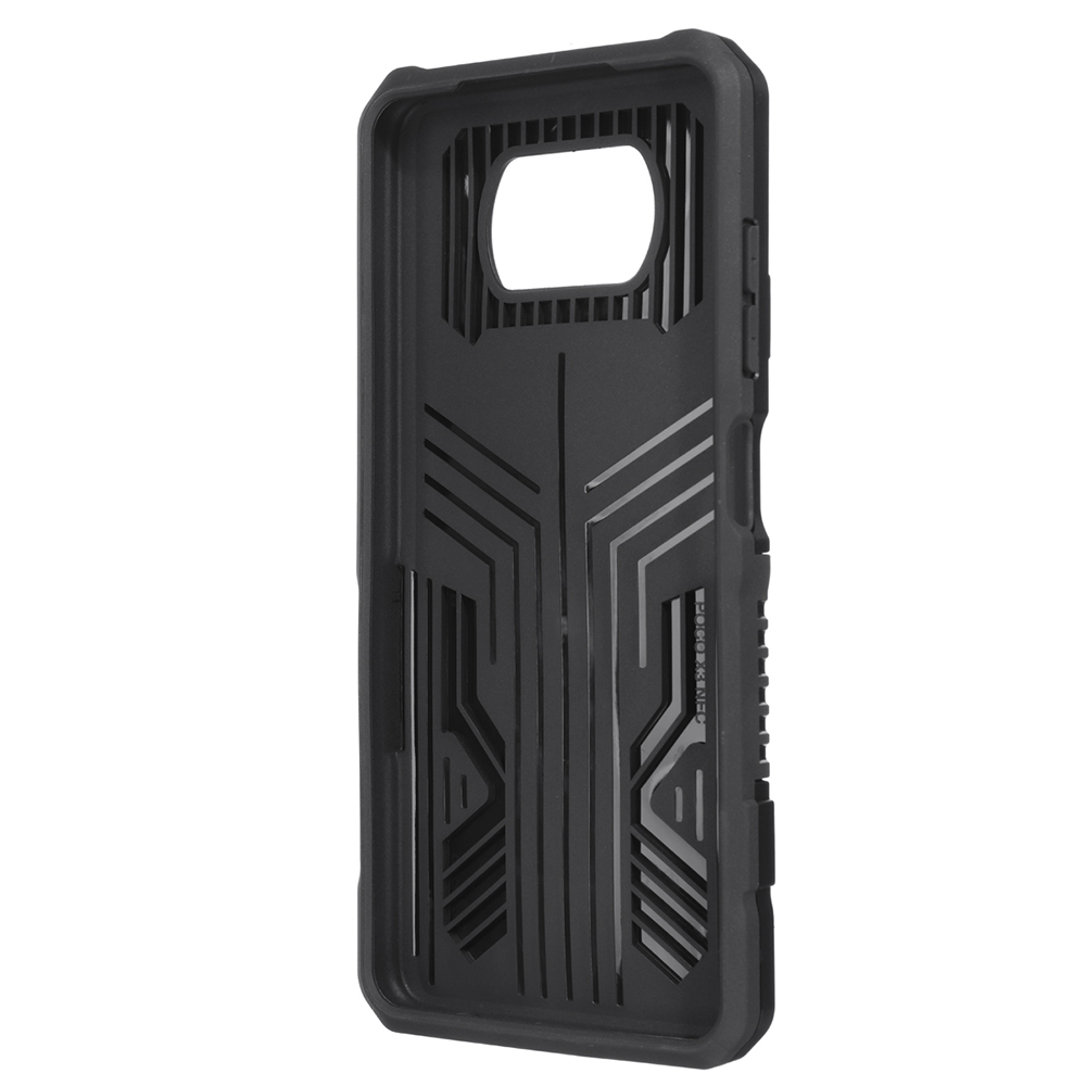 Bakeey  for POCO X3 PRO /  POCO X3 NFC Case Dual-Layer Rugged Armor Magnetic with Belt Clip Stand Non-Slip Anti-Fingerprint Shockproof Protective Case