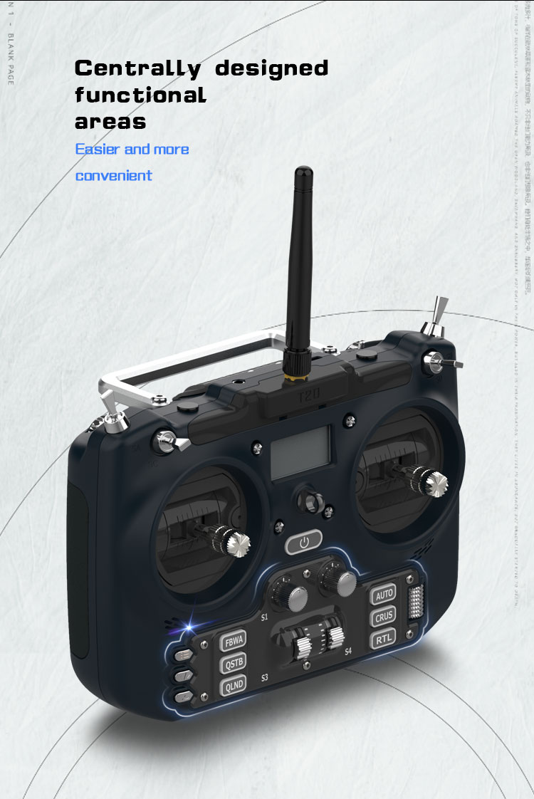 JumperRC T20 ExpressLRS ELRS 2.4GHz/915MHz Hall Sensor/RDC90 Gimbal Full Size EdgeTX Radio Transmitter for FPV RC Racer Drone Airplane Car Boat