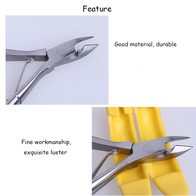 Stainless Steel Nail Scissor Dead Skin Cuticle Remover Clipper Cut Clamp Pedicure Manicure Tool