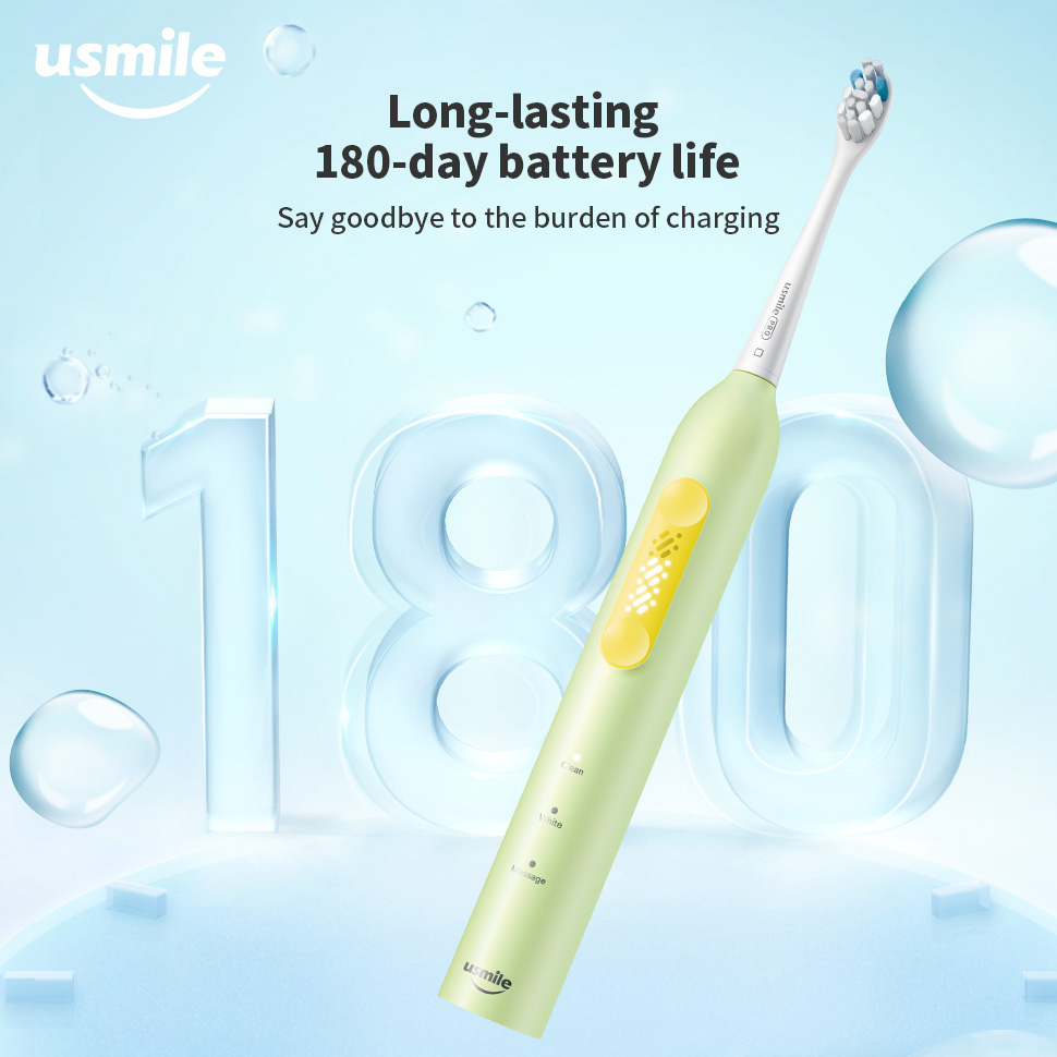 Usmile P4 Soft Bubbles Sonic Electric Toothbrush USB Fast Rechargeable IPX7 Waterproof Smart Tooth Brush For Sensitive Gum