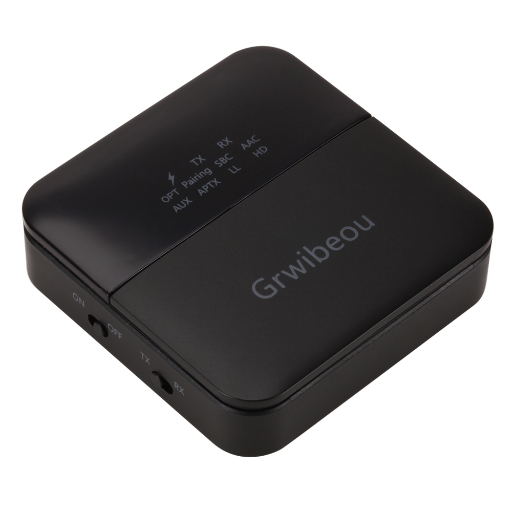 Grwibeou HD LL Bluetooth 5.0 Audio Transmitter Receiver Stereo TV PC Car Wireless Adapter Dongle RCA SPDIF 3.5mm Aux Jack