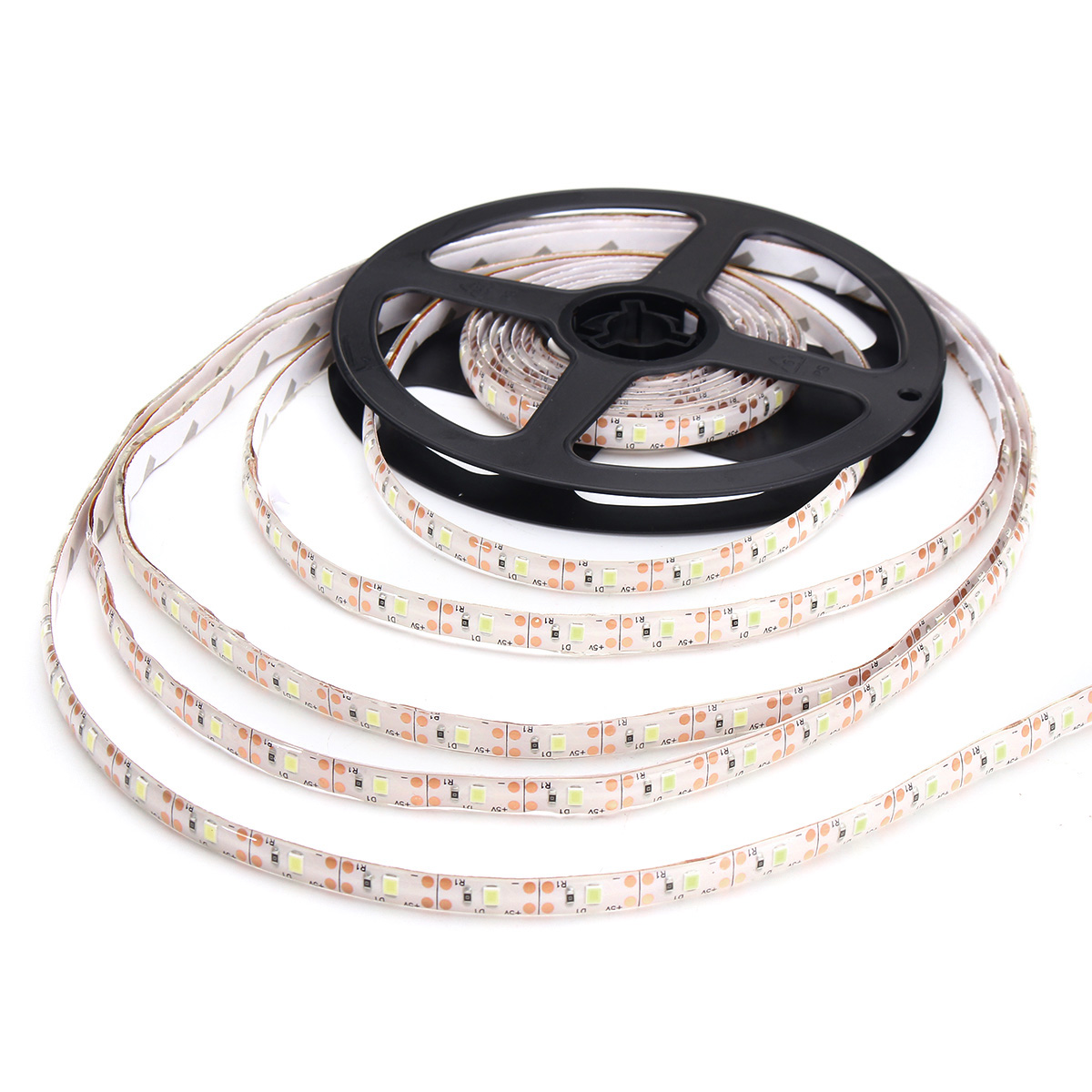 DC5V 5M USB 2835 SMD Pure White Warm White Red Blue Waterproof LED Strip TV Backlight 