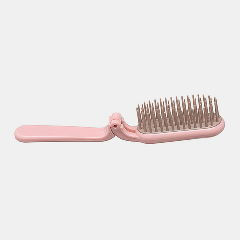 Folding Hairdressing Comb Anti-Static Travel Hair Comb Portable Makeup Comb Massage Dense Tooth Comb