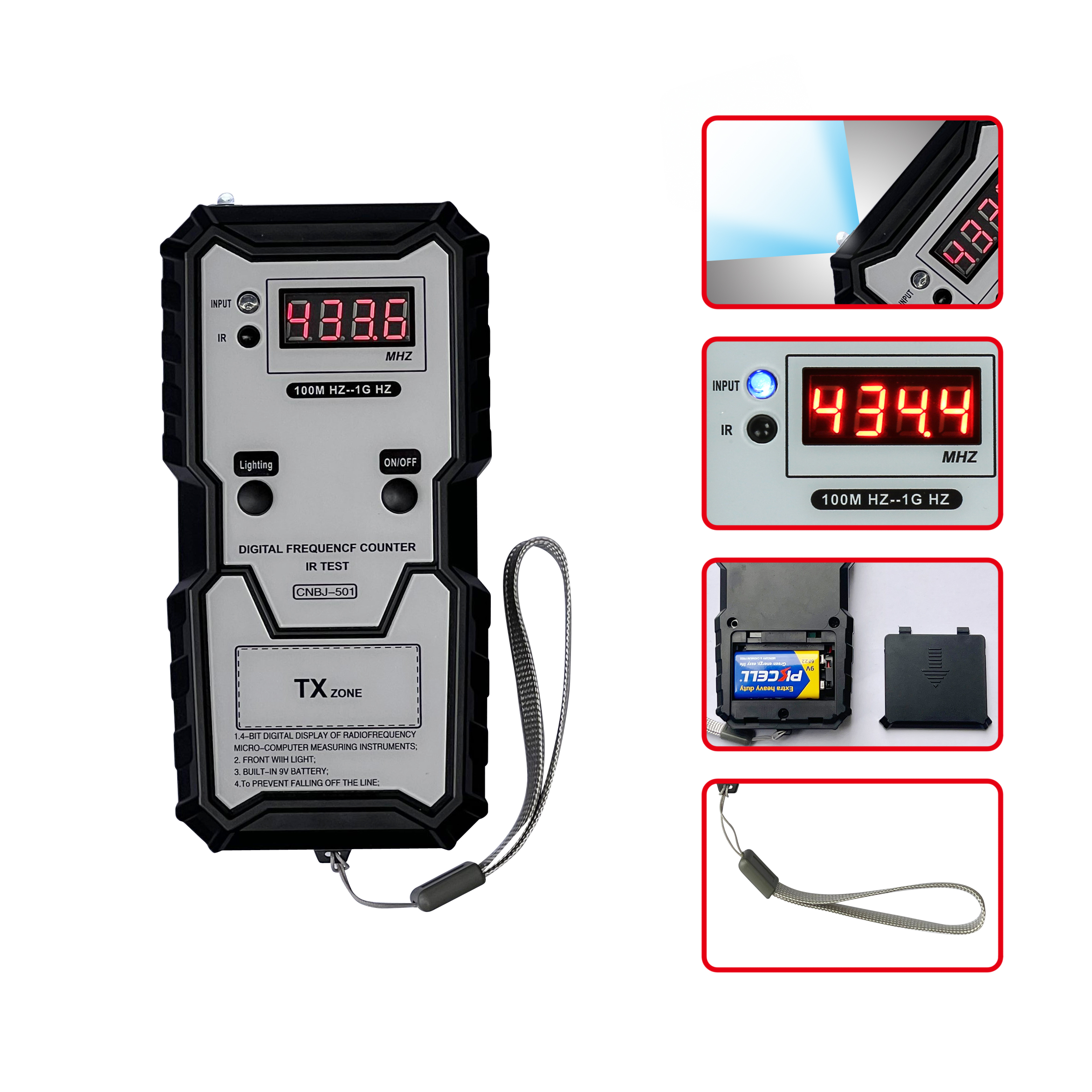 Infrared Frequency Tester High-precision Small Frequency Tester With Car Key Special Detection Frequency Band