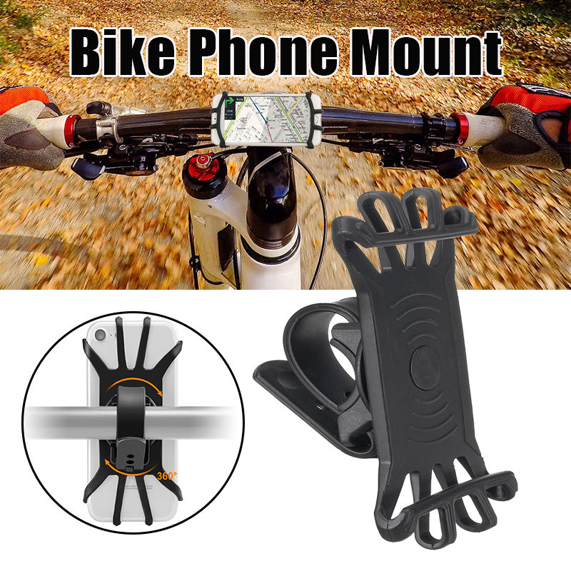 Bike Bicycle Handlebar Phone Holder Mount 360º Rotation For 3.5 inch-6.5 inch Smart Phone Samsung Galaxy S10 iPhone XS Max