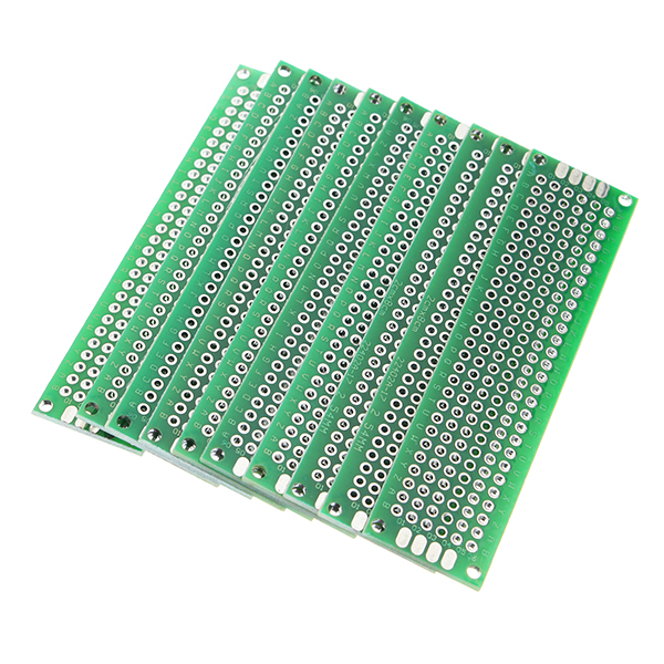

Geekcreit® 50pcs 20x80mm FR-4 2.54mm Double Side Prototype PCB Printed Circuit Board