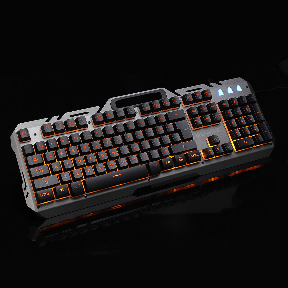 104 Key USB Wired Backlit Mechanical Handfeel Gaming Keyboard with Phone Support 9