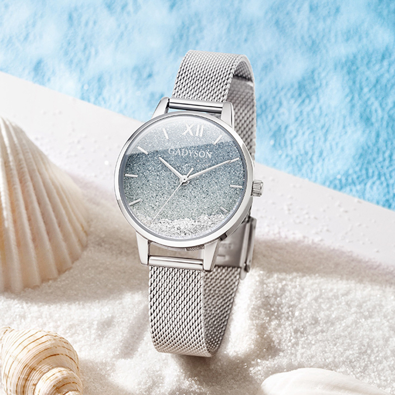 Relógio feminino da moda GADYSON A0901 relógio de quartzo feminino elegante com mostrador criativo