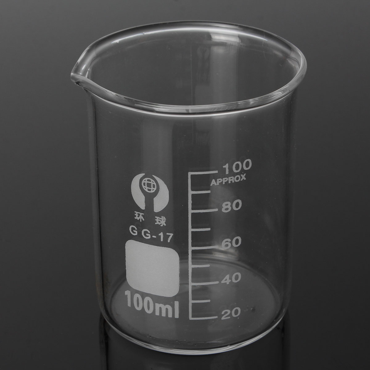 5Pcs 5ml 10ml 25ml 50ml 100ml Beaker Set Graduated Borosilicate Glass Beaker Volumetric Measuring Laboratory Glassware 44