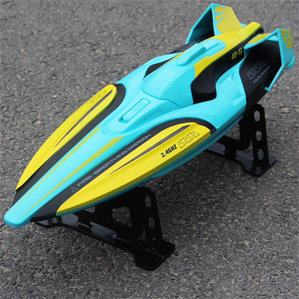 4DRC S1 2.4G 4CH RC Boat Fast High Speed Water Model Remote Control Toys RTR Pools Lakes Racing Kids Children Gift