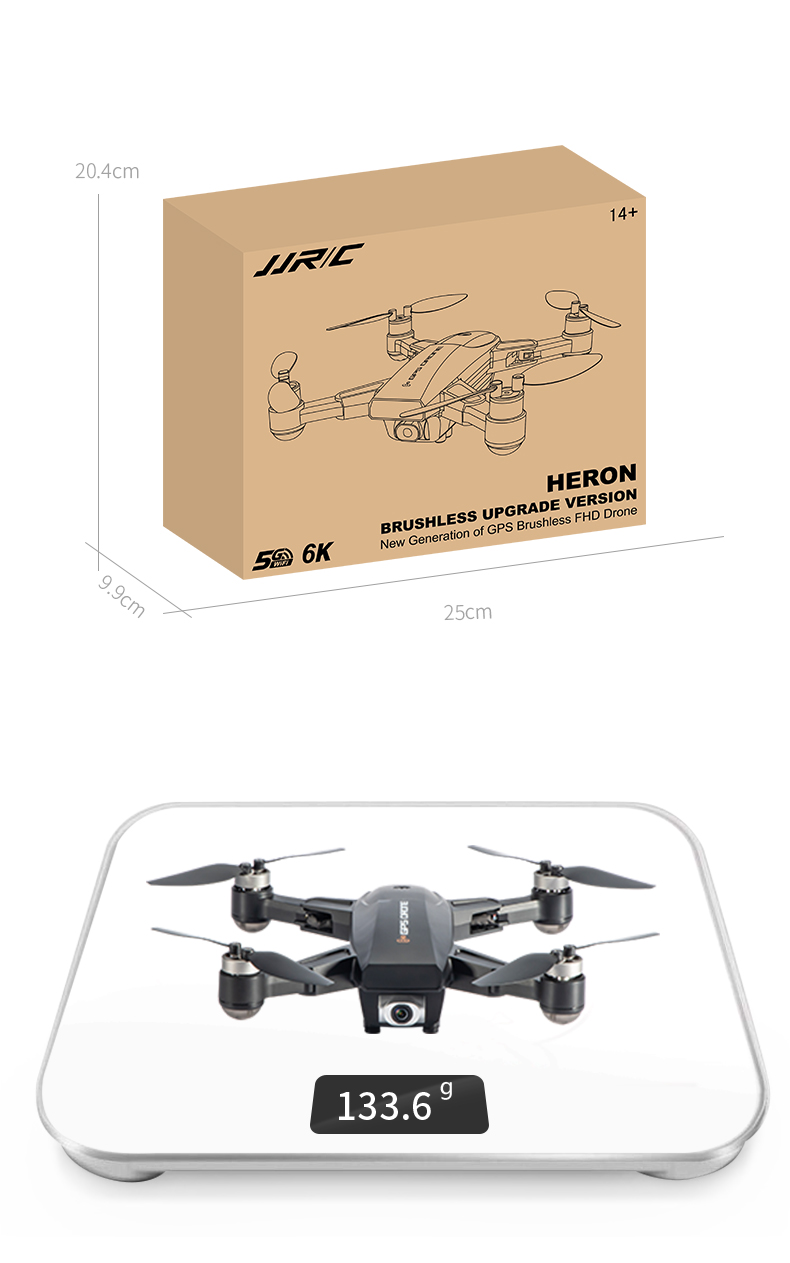 JJRC X16 5G WIFI FPV GPS With 6K HD Camera Optical Flow Positioning Brushless Foldable RC Drone Quadcopter RTF