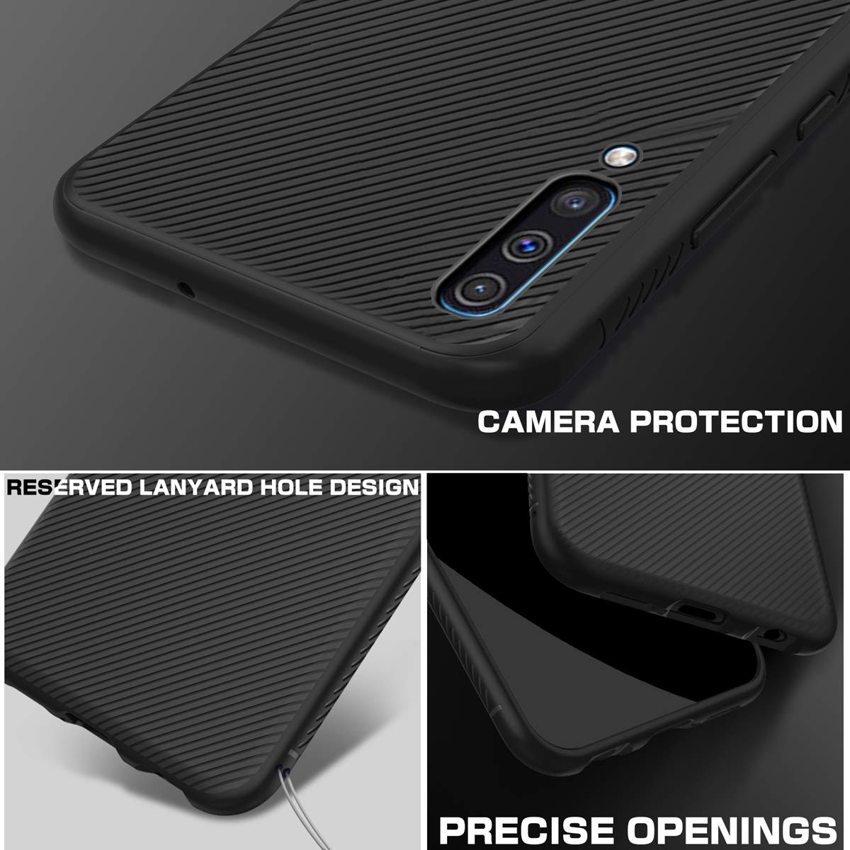 Bakeey Carbon Fiber Protective Case For Samsung Galaxy A50 2019 Shockproof Soft TPU Back Cover