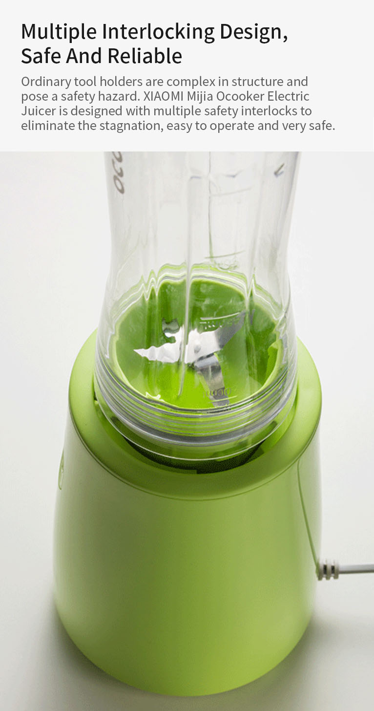 XIAOMI Ocooker CD-BL02 Electric Juicer Vegetables Blender Maker Juice Extractor Baby Food Milkshake Mixer 15